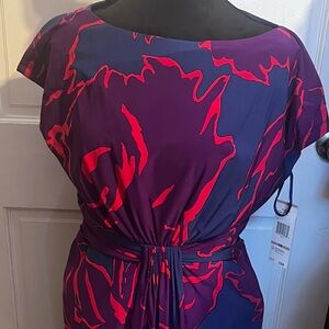Abstract printed dress